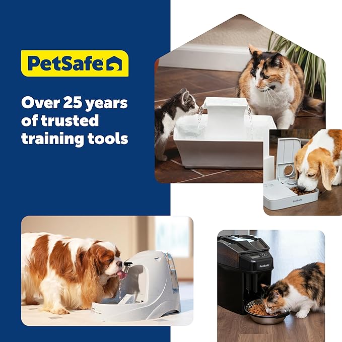 PetSafe Fountain & Feeder Mat - Keeps Floors Clean & Dry - Waterproof Pet Feeder Mat - Non-Slip Design - Raised Lip Placemat - Food-Grade Silicone - Dishwasher Safe