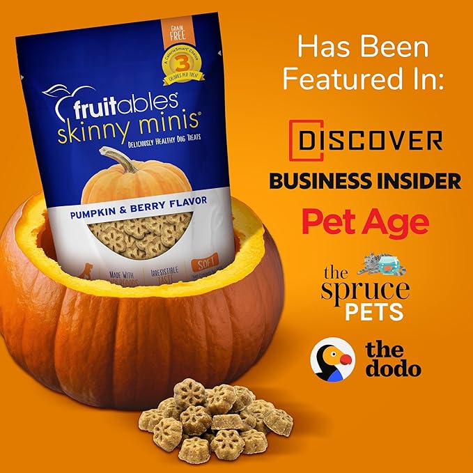 Fruitables Dog Treats, Apple Bacon Flavored | Low Calorie | Training Treats | Wheat-Free | 5oz Pack of 4