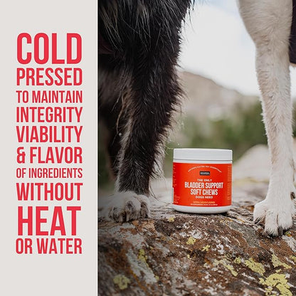 Natural Rapport Dog Bladder Support - The Only Bladder Support Chews Dogs Need - 120ct Supplements that Contain Cranberry and D- Mannose to Aid in Kidney Function