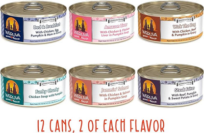 Weruva Classic Dog Food, Let's Give Em' Pumpkin to Talk About Variety Pack, 5.5oz Can (Pack of 12)