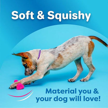 HARTZ Dura Play Soft Dog Bone Toy, Assorted Colors, 1 Ea, for Medium breeds