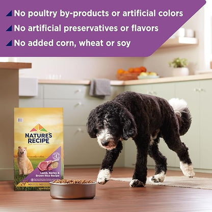 Nature's Recipe Lamb, Barley & Brown Rice Recipe Dry Dog Food, 4 lb. Bag