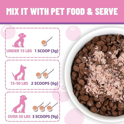 Just Try Berries Powder Dog Cranberry Supplement Urinary Tract for Dogs UTI Cat UTI Remedy Cat Supplements - 7 OZ