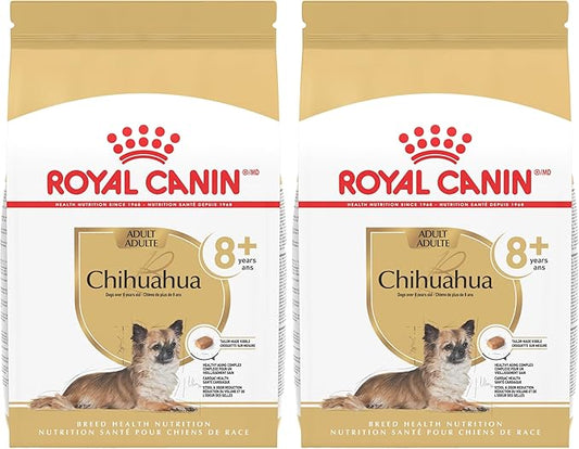 ROYAL CANIN Chihuahua Adult 8+ Breed Specific Dry Dog Food for Senior Dogs,2.5 lb. Bag,(Pack of 2)