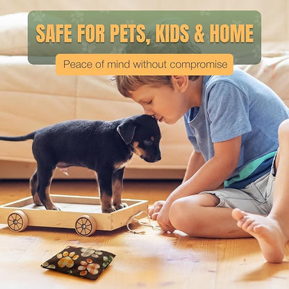 Dog Marking Prevention Product, Dog Pee Deterrent Indoor Dog & Puppy Potty Training Aids Long-Lasting Dog Pee Stopper Bag, Pet & Child Safe No Sprays, 6 Months Protection Brown Paws