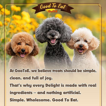 Gootoe Turkey Tendons for Dogs –All-Natural, Hypoallergenic Dog Treats, Rawhide Alternative, Long Lasting Puppy Chews, Healthy Dog Treats for Small Breeds, Ring (S), 6 Count Pack