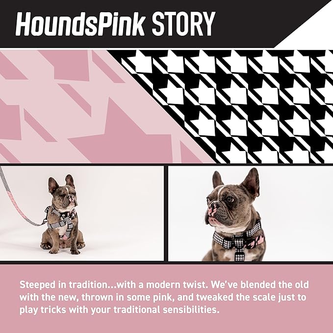 Wolfgang Heavy Duty Dog Leash, Pull-Tested to Over 800 lbs for Walking & Training, HoundsPink Print, Small