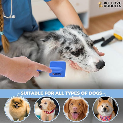 Slicker Brush for Doodles, Detangler Dog Grooming Brush for Delicate Areas, Curly or Dense Coats, Suitable for Puppies, Small and Toy Breeds & Doodles Under 25 lbs (Extra Small)