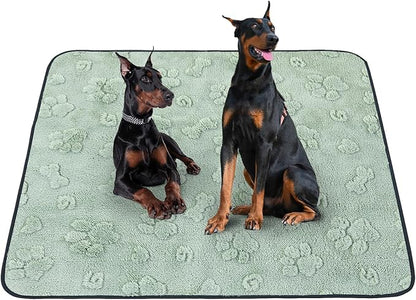 LOOBANI Washable Pee Pads for Dogs: 72"x72" Super Absorbent Reusable Dog Pee Pads Extra Large, Waterproof and Leakproof Whelping Pad for Potty Training, Playpen, Crate,Floor and Bed