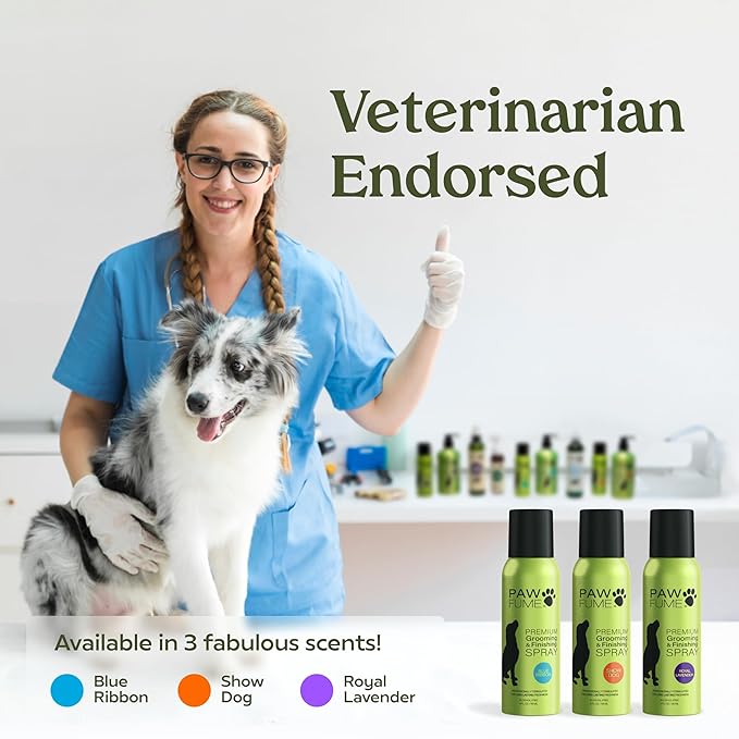 PAWFUME Dog Perfume Spray Long Lasting Scent for Grooming, Show Dog, 4-Pack – Keep Your Pup Fresh All Day – Hypoallergenic, Alcohol-Free, Detangling Formula – Moisturizing Pet Cologne Spray for Dogs