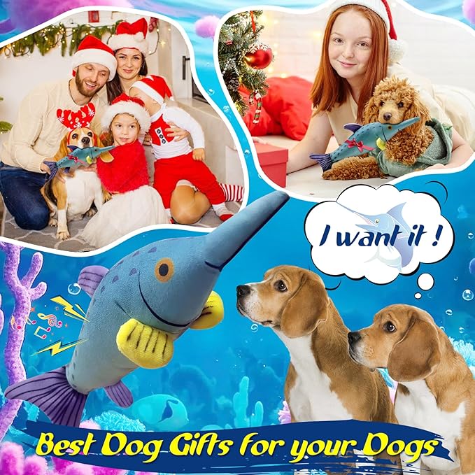 Large Squeaky Dog Chew Toy, Ideal Dog Toys for Chewers, for Small and Medium Breed Puppies or Dogs