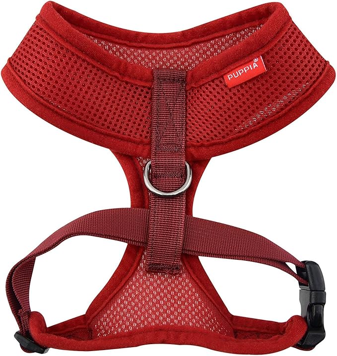 Puppia Soft Dog Harness, Wine, X-Large (PDCF-AC30-WN-XL)