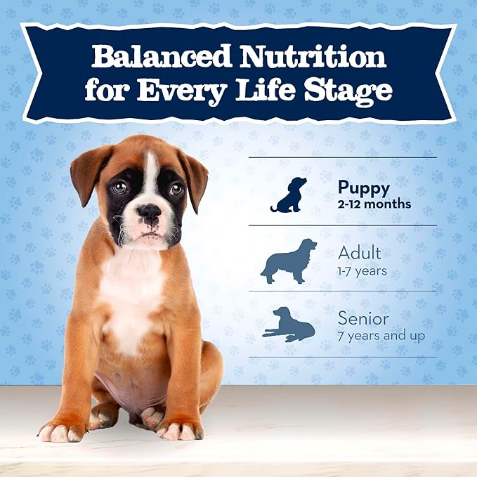 Blue Buffalo Baby Blue Natural Dry Food for Puppies, Healthy Growth Formula with DHA, Savory Chicken Recipe, 11-lb Bag