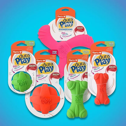 HARTZ Dura Play Soft Dog Bone Toy, Assorted Colors, 1 Ea, for Medium breeds