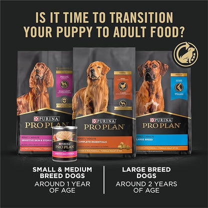 Purina Pro Plan Large Breed Chicken and Rice Formula Dry Puppy Food, High Protein Pet Food, 47 lb. Bag