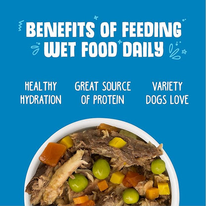 Weruva Classic Dog Food, Chicken Free, Just 4 Me Trial Variety Pack, 5.5oz Can, Pack of 4