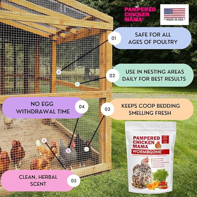 WormBGone Premium Backyard Chicken Nesting Herbs & Coop Herbs (4.5 Pound)