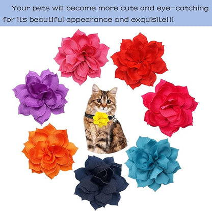 PET SHOW Small Dog Collar Charms Bowties for Cats Rabbits Slide on Puppies Medium Dog Collars Attachment Flower Bows Pet Bowknot Valentines Grooming Costumes Accessories