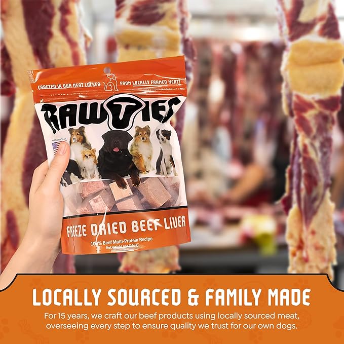 Premium Freeze-Dried Variety Pack - Beef Liver, Heart and Patties for Dogs – 100% USA-Sourced Raw Meat Dog Food – Grain-Free, No Fillers, High Protein Nutrition for Small & Large Breeds