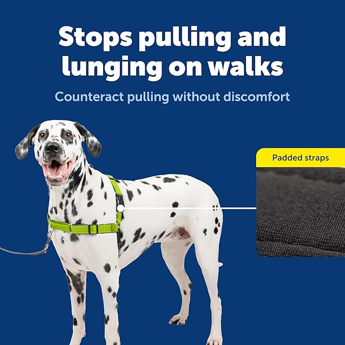 PetSafe Easy Walk Deluxe Dog Harness, No Pull Dog Harness – Perfect for Leash & Harness Training – Stops Pets from Pulling and Choking on Walks – Large, Apple