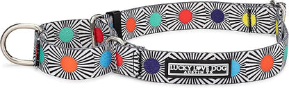 Lucky Love Dog, Adjustable Fun Style Martingale Collar for Dogs, Comfy & Bright Color, Premium No Slip Dog Collar - (Medium, SOCO Mart)