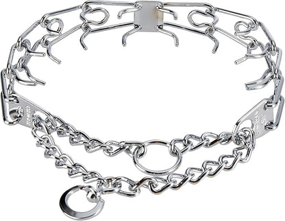 Herm Sprenger Dog Training Pinch Collar Chrome Plated Steel