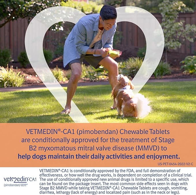 VETMEDIN®-CA1 (pimobendan) Chewable Tablets for Dogs, 1.25 mg, 50ct