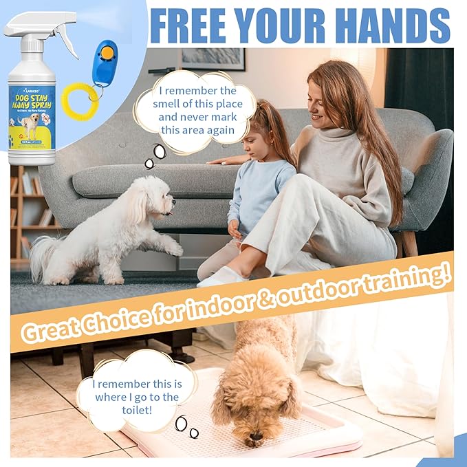 16oz Pet No More Marking for Indoors & Outdoor - Dog Not Here Pee - Pet Training Spray for Dogs - Keep Your Home Clean and Fresh