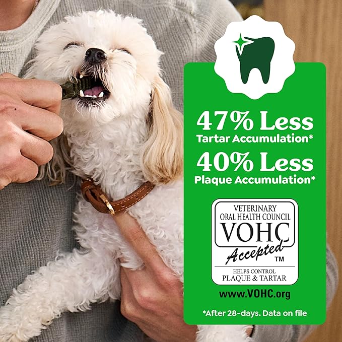 Greenies Veterinarian-Recommended Adult Natural Dental Dog Treats Regular Size, Dog Dental Chews, Original Flavor, 3 oz. Pack, 3 Count