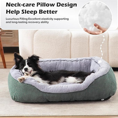 INVENHO Small Dog Bed Orthopedic Warming Soft Calming Sleeping Durable with Anti-Slip Bottom
