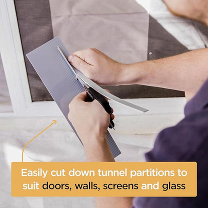 Hakuna Pets Essential Pet Door for Screens, Doors and Walls up to 2.17" Thick, for Dogs and Cats up to 11 lbs, Small, White