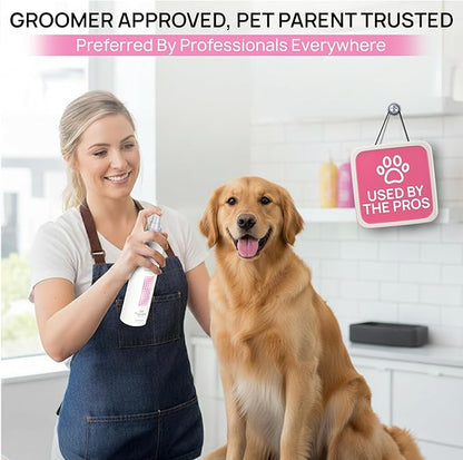 BioSilk for Dogs Detangling Spray with Shine Support, Lightweight Leave in Grooming Mist That Helps Smooth Coats, Detangle, and Add Shine Without Buildup, 8 Fl Oz - 2 Pack