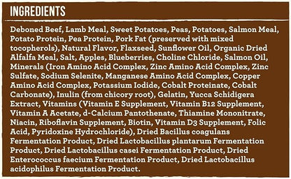 Merrick Lil’ Plates Premium Grain Free Dry Dog Food For Small Dogs, Real Texas Beef And Sweet Potato Kibble - 4.0 lb. Bag