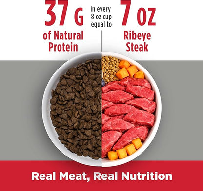 Nulo FreeStyle Small Breed Dog Food Dry - Beef & Sweet Potato, Puppy & Adult Grain Free Dog Food, Natural, High Protein, Smaller Sized Kibble with BC30 Probiotic for Healthy Digestion Support, 6lb Bag