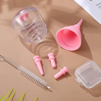 Ipetboom Kitten Bottle Pacifiers Milk Feeder Puppy Feeding Pet Feeding Pacifier Puppy Bottle Kitten Bottles for Newborn Puppy Feeding Bottles - 6 Piece Set Pet Baby Bottle