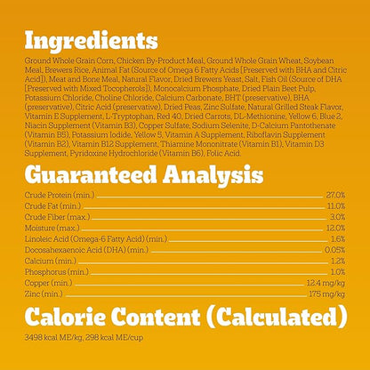 Pedigree Dry Puppy Food, Puppy Dry Food with Grilled Steak and Vegetable Flavor, 3.5 lb. Bag