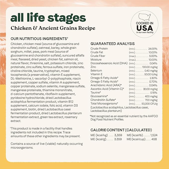 Canidae All Life Stages Real Chicken & Ancient Grains Recipe – High Protein Premium Dry Dog Food for All Ages, Breeds, and Sizes– 5 lbs.