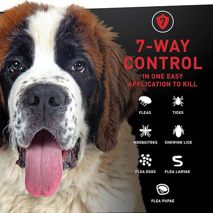 NEXTSTAR Flea And Tick Prevention For Dogs, Repellent, Treatment, and Control, Fast Acting Waterproof Topical Drops for Small, Medium and Large Dog and Puppies, 3 Monthly Doses