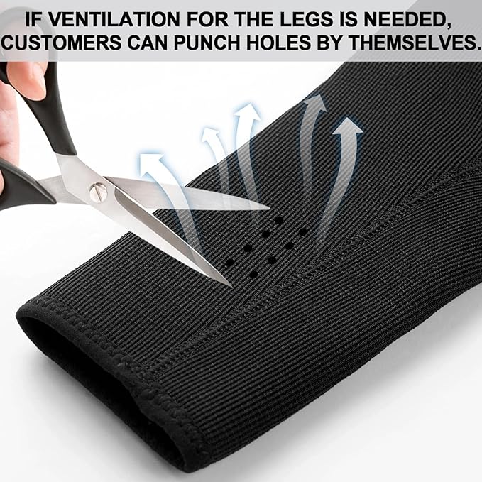 Front Leg Dog Recovery Sleeves - Cone Collar Alternative, Waterproof Abrasion-Resistant Washable 2.5mm Thick, Prevents Licking, Keeps Wounds Dry, 24-Hour Wear (Black, S)