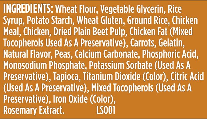 Nutrish Soup Bones Premium Dog Chews with Real Chicken and Veggies, 6.3 oz. Bag, Pack of 8 (Rachael Ray)