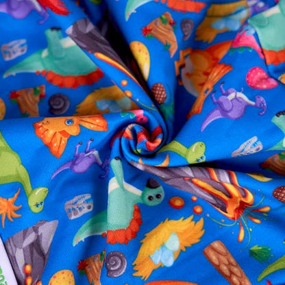 PetWarm Dog Protective Suit, Surgery Suit for Dogs, Onesie for Dogs, Anti-Licking Dog Surgical Recovery Pajamas, Bodysuit for Abdominal Affected Areas Sensitive Skin Areas, Zoo Pattern, Blue, M