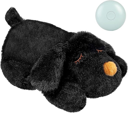 WEOK Puppy Heartbeat Toy for Separation Anxiety Relief, Heartbeat Stuffed Animal Anxiety Calming Behavioral Aid Plush Toy for Dogs Cats Pets
