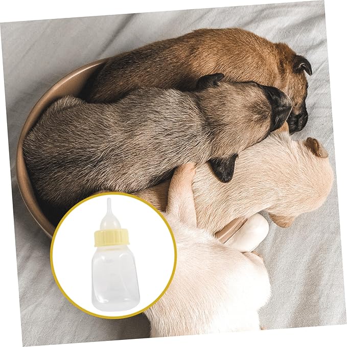 BESPORTBLE Tiny Pet Nursing Bottle Set Dog Bottle Puppy Milk Feeder Soft Nipple Safe for Pets Easy to Clean Portable Milk