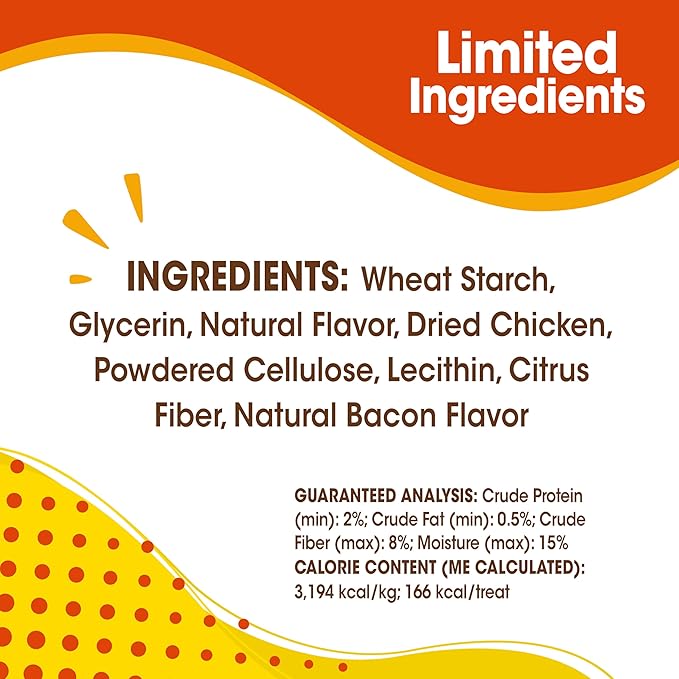 Nylabone Nubz Natural Dog Chew Treats for Large Dogs, Long Lasting Dog Bones Made in USA, Chicken Flavor Breath Freshener Dental Chews, for Dogs Over 30 lbs. (20 Count)
