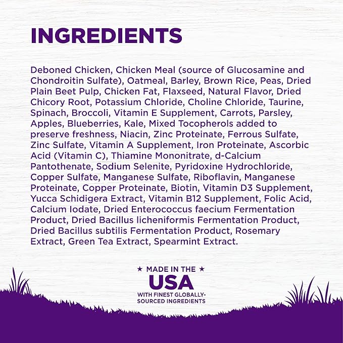 Wellness Complete Health Dry Dog Food, Wholesome Grains, Natural, Chicken & Oatmeal, (5-Pound Bag)