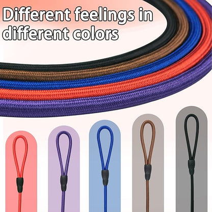 FOVRLZSE Nylon Dog Leash 5-Pack (Red/Black/Blue/Brown/Purple), 4.6FT Training Leash for Small to Medium Dogs, 10mm Braided Nylon with TPU Non-Slip Buckle, Daily Walking & Puppy Training