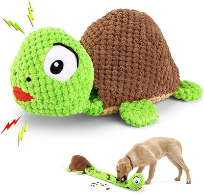 Letsmeet Dog Squeak Toys Dogs Enrichment Treat Dispensing Puzzle Toys Interactive Dog Toys for Large Medium Small Dogs