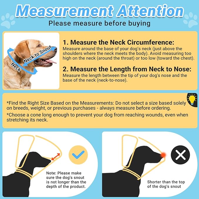 Dog Cone to Stop Licking, Clear Recovery Collar with Detachable Zipper, Sturdy Elizabethan Collar for Large Medium Small Dogs, Soft Adjustable Cone After Surgery Patented, Khaki S