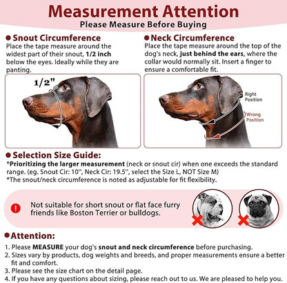 BARKLESS Soft Dog Head Collar, Patented Padded No Pull Head Halter, Training Nose Leash with Safety Link for Medium Large Dogs, Adjustable Muzzle Leash, Easy Control for Walking (M, Red)