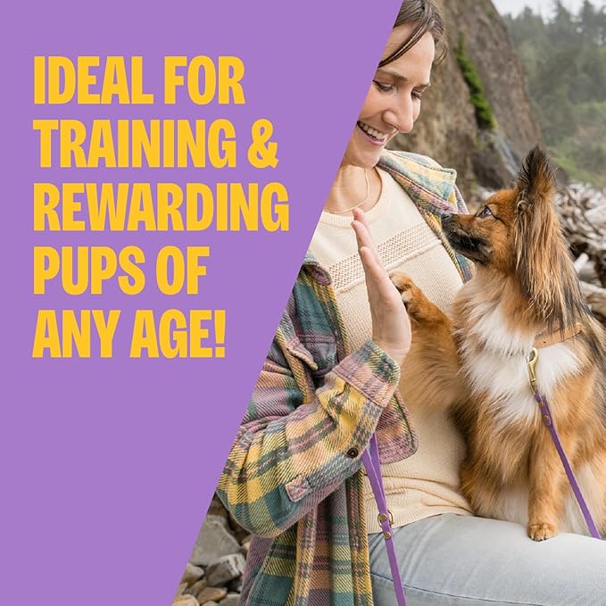 Wellness Puppy Treats, Natural, Training Treat, Grain Free, Crunchy Chicken & Carrot (6 Ounce Bag)